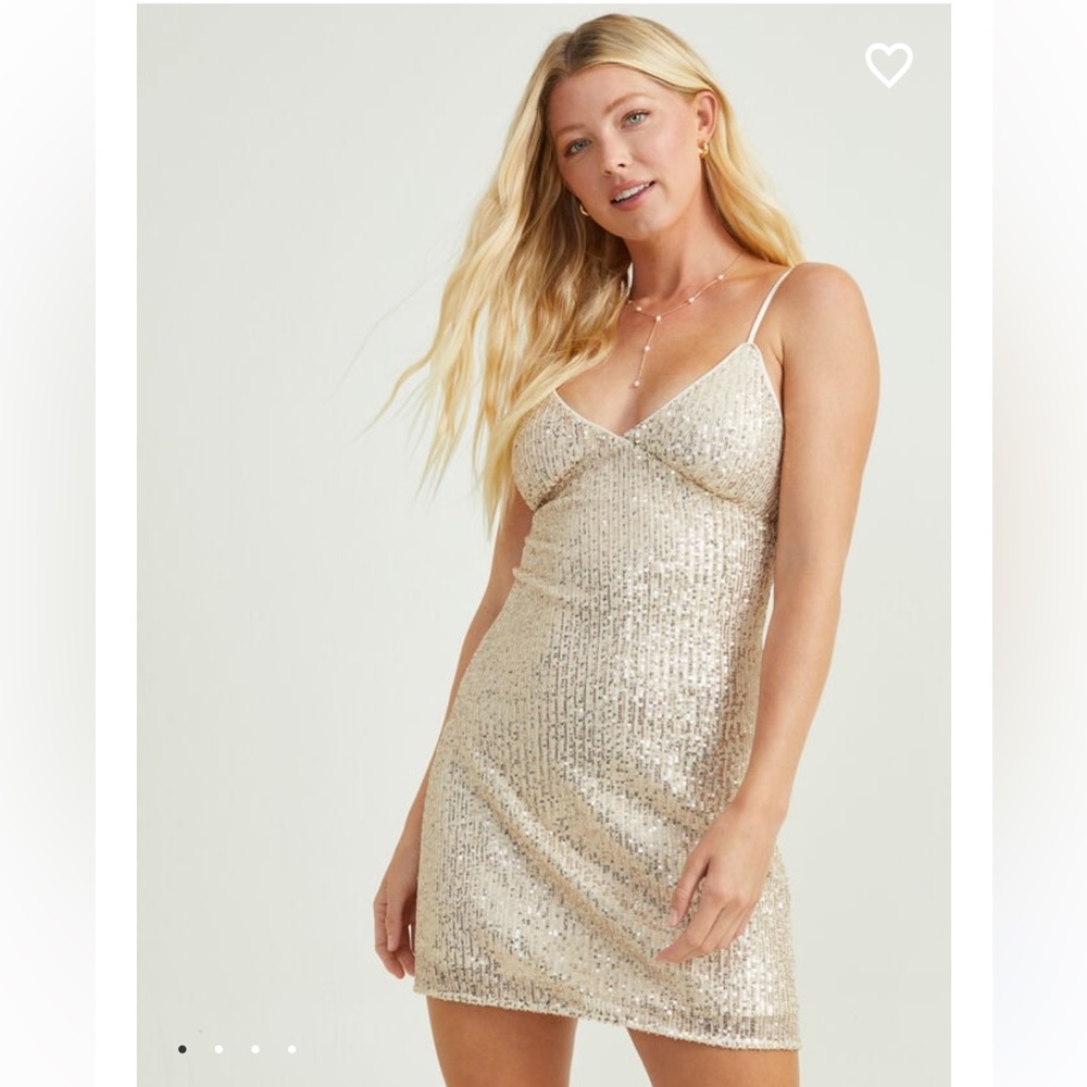 Sequin Slip Dress Size Medium